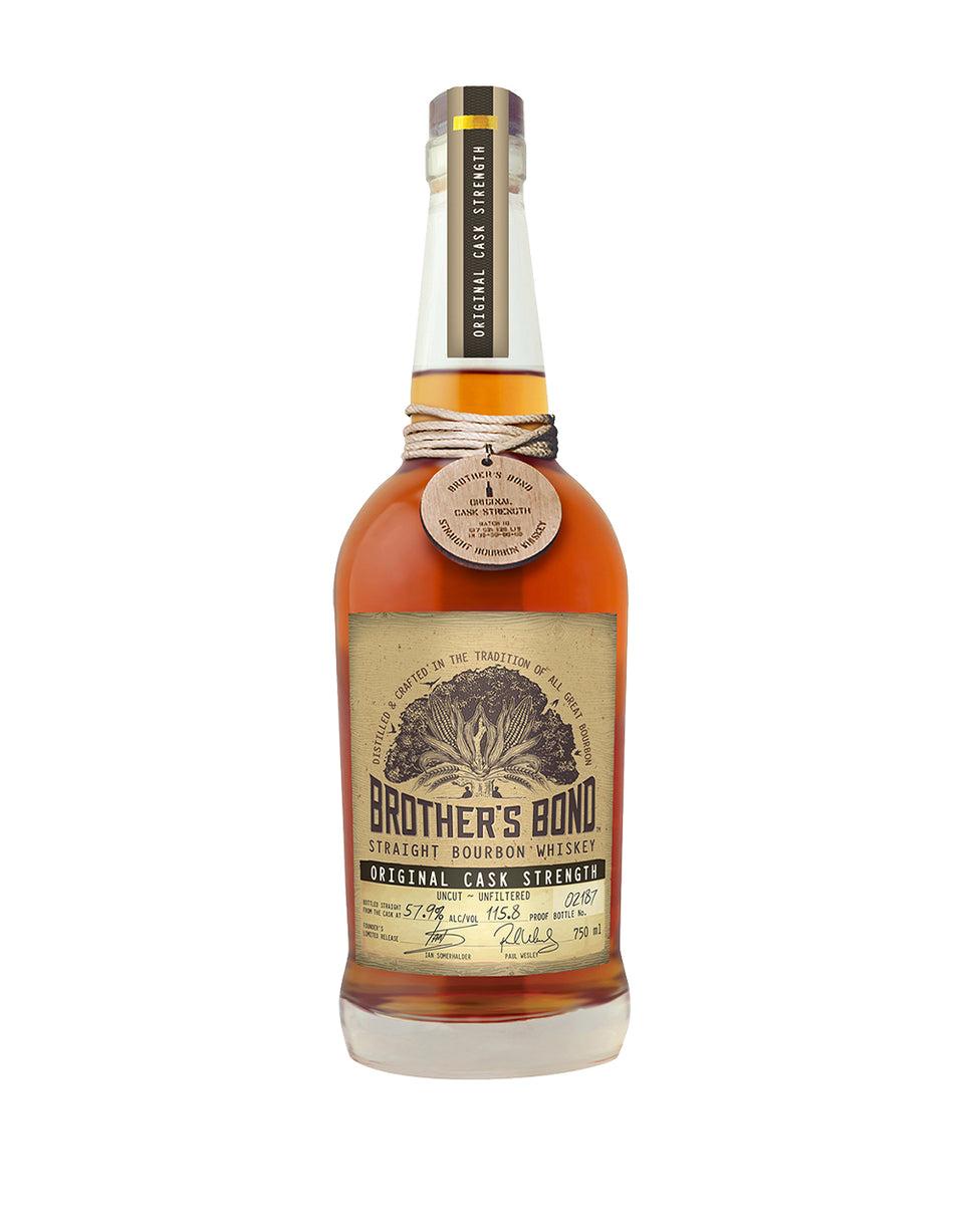 BROTHER'S BOND STRAIGHT BOURBON WHISKEY ORIGINAL CASK STRENGTH WITH PRE-ENGRAVED SIGNATURES