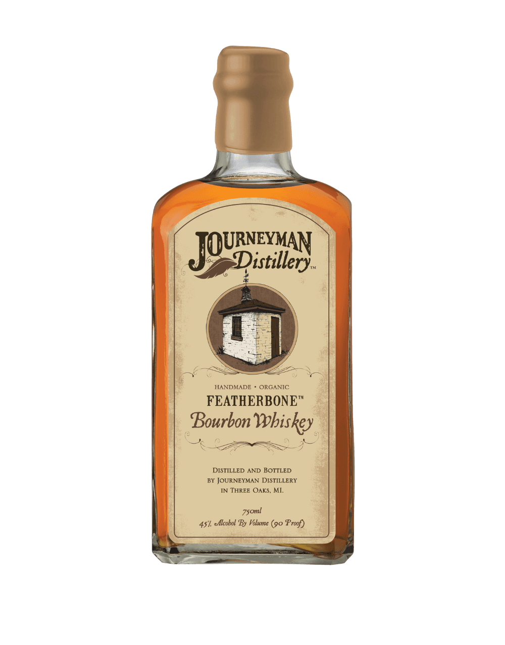 JOURNEYMAN DISTILLERY FEATHERBONE BOURBON WHISKEY