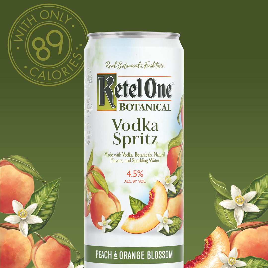 KETEL ONE BOTANICAL VODKA SPRITZ PEACH & ORANGE BLOSSOM