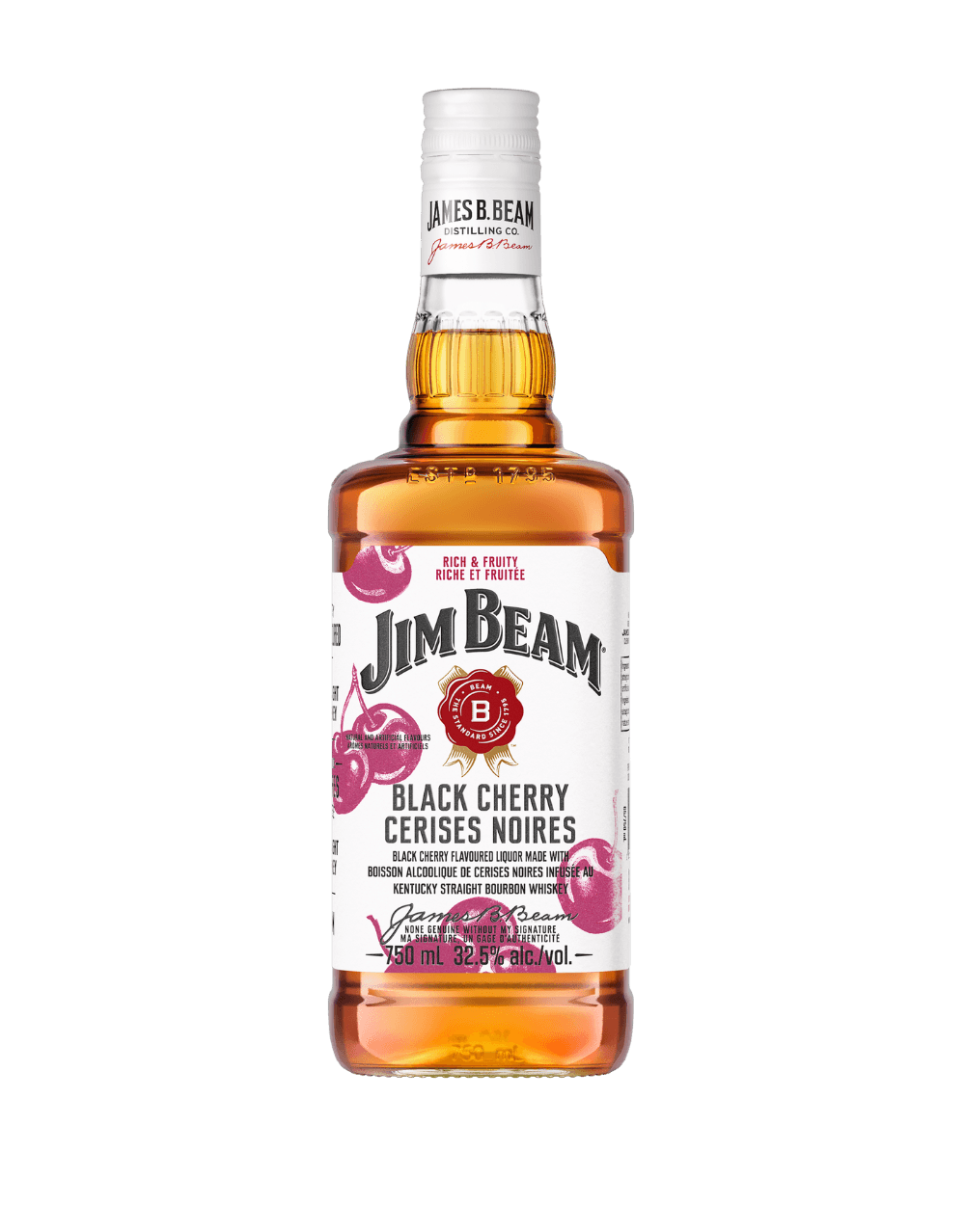 JIM BEAM RED STAG BLACK CHERRY BOURBON WHISKEY