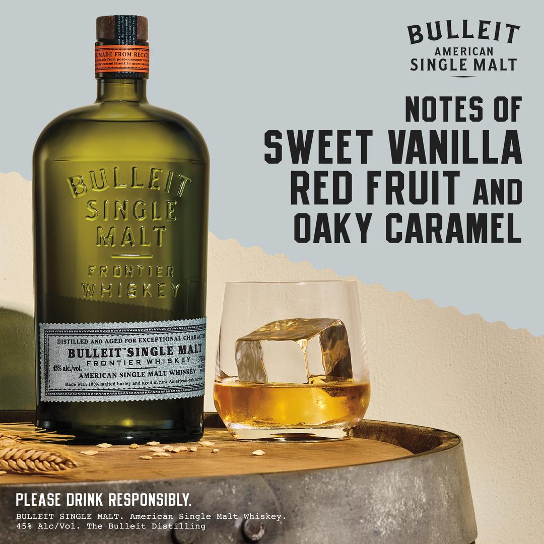 BULLEIT AMERICAN SINGLE MALT WHISKEY