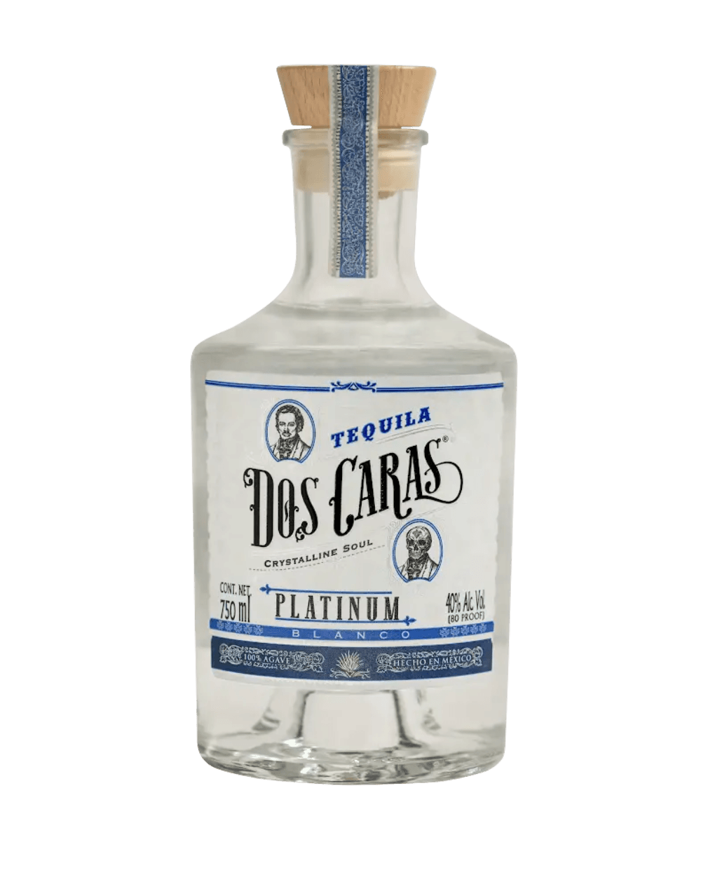 DOS CARAS TEQUILA PLATINUM BLANCO