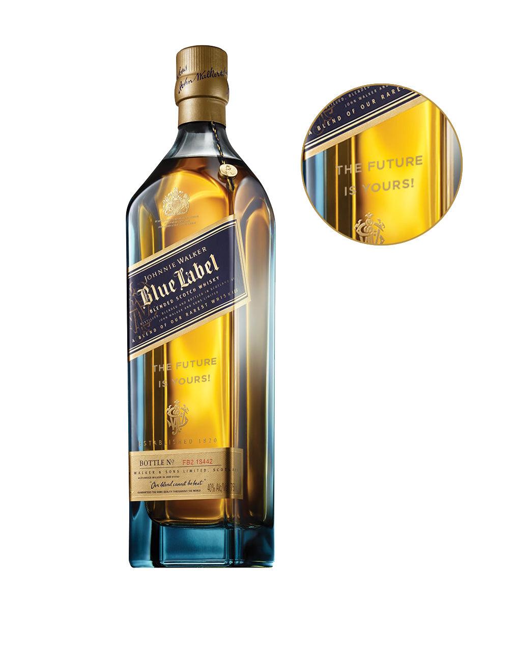 JOHNNIE WALKER BLUE LABEL® - 'THE FUTURE IS YOURS!' ENGRAVED BOTTLE BLENDED SCOTCH WHISKY