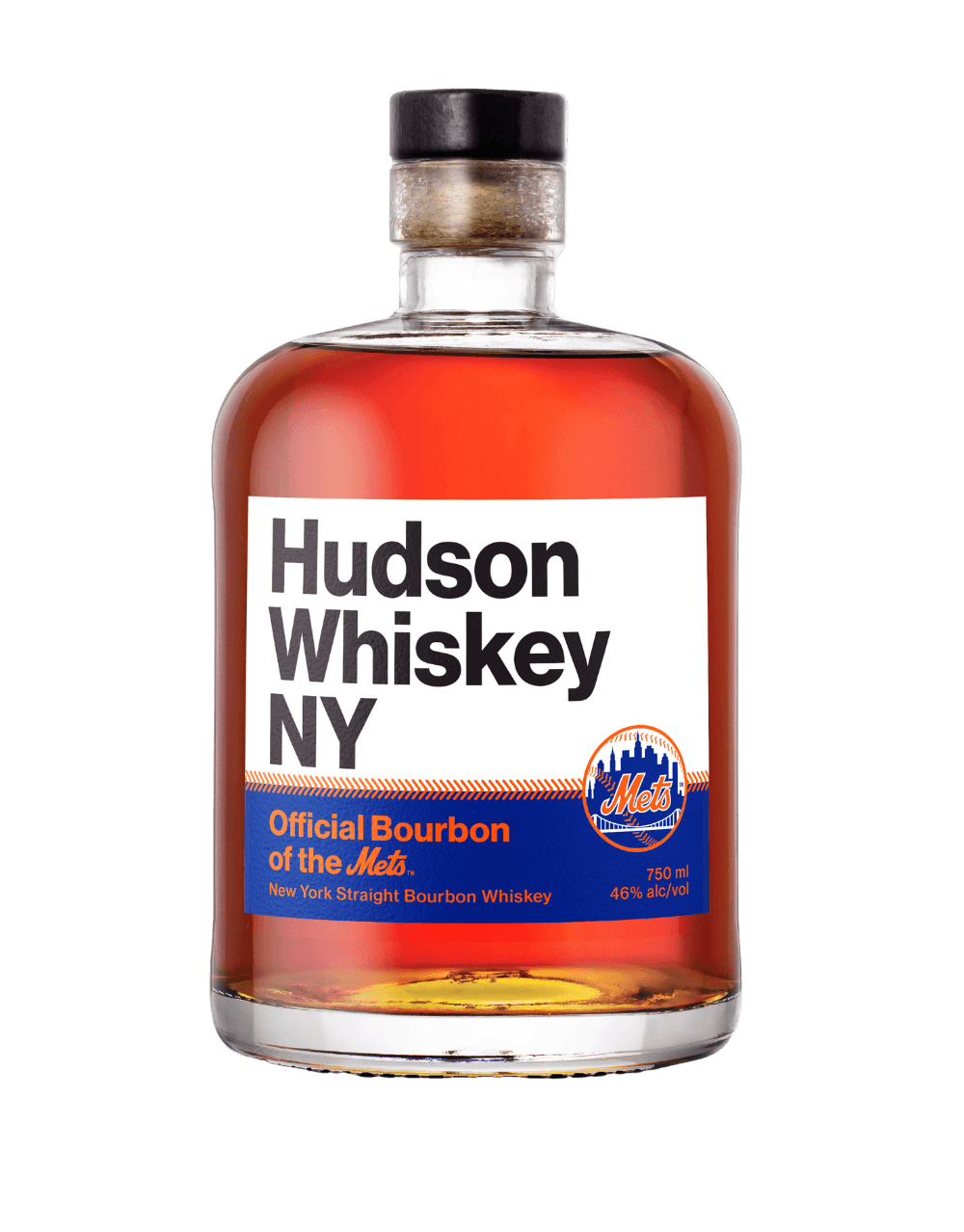 HUDSON NY METS LIMITED EDITION 3 YEAR OLD NEW YORK STRAIGHT BOURBON WHISKEY