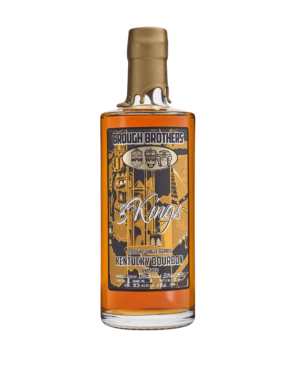 BROUGH BROTHERS DISTILLERY 3 KINGS BOURBON