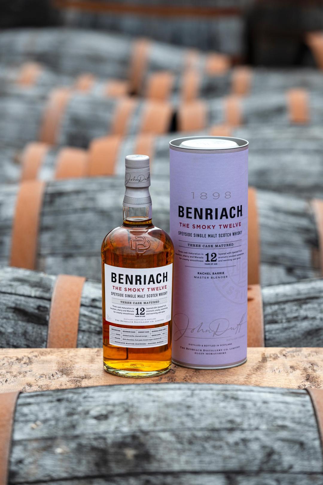 BENRIACH THE SMOKY TWELVE SPEYSIDE SINGLE MALT SCOTCH WHISKY