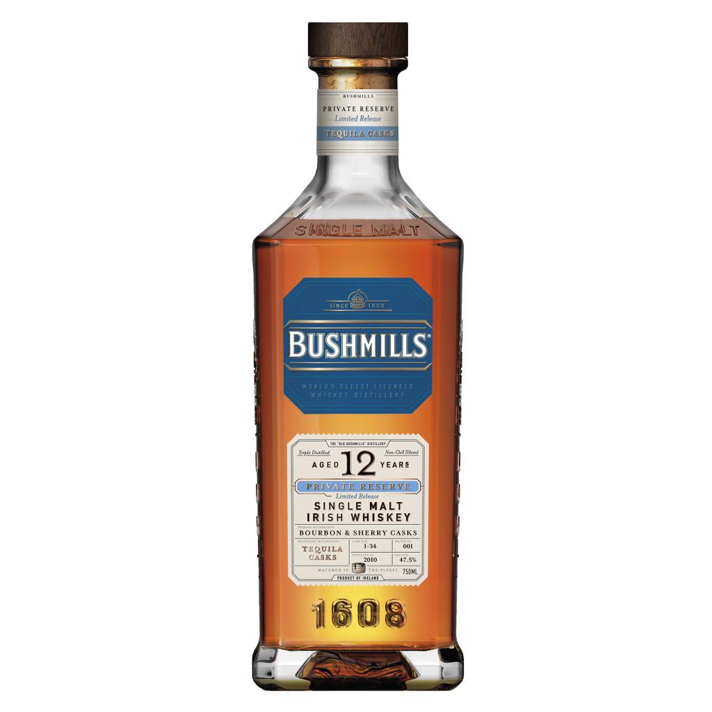 BUSHMILLS® PRIVATE RESERVE LIMITED RELEASE 12 YEAR OLD TEQUILA CASK SINGLE MALT WHISKEY