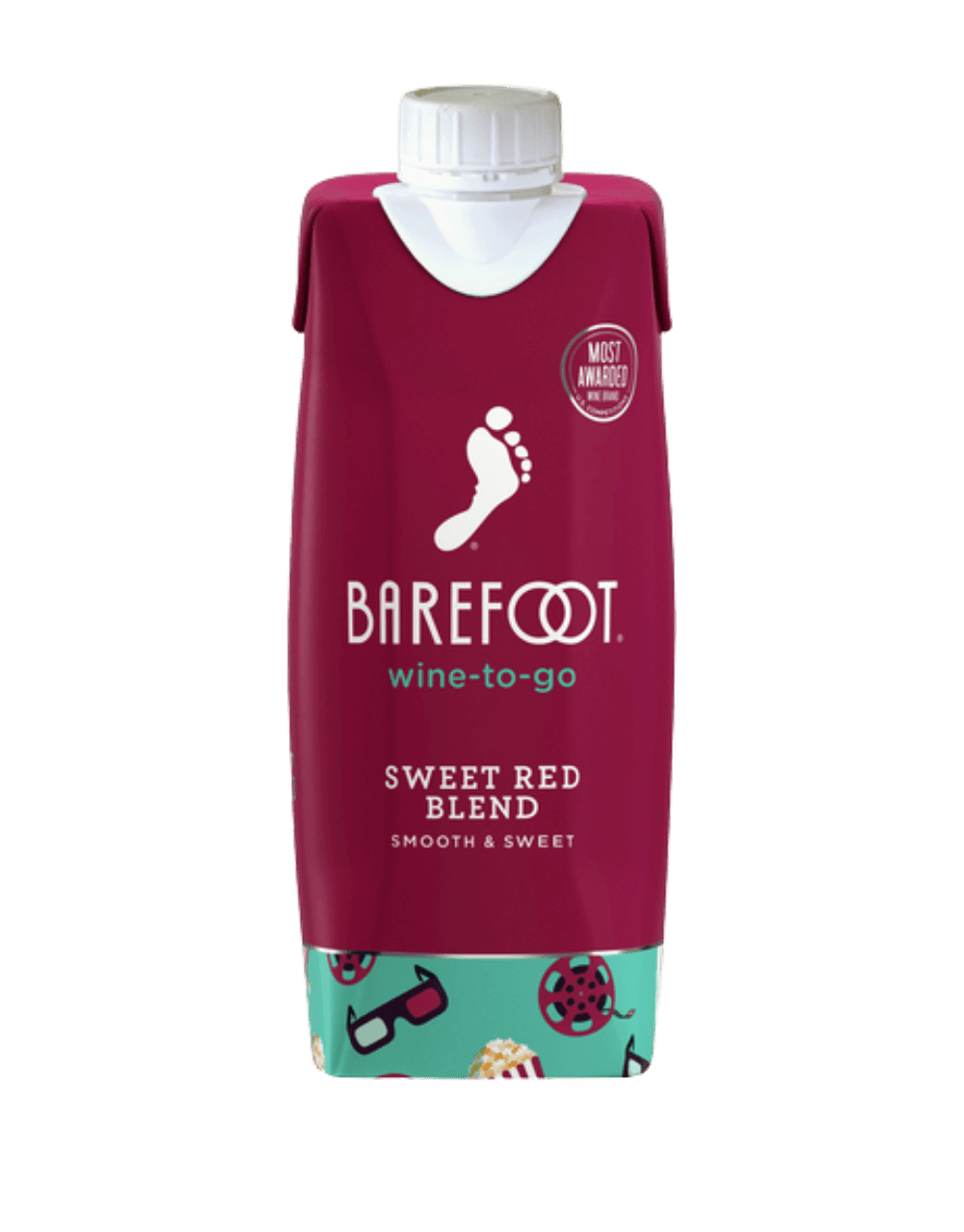 BAREFOOT-TO-GO SWEET RED RED WINE TETRA