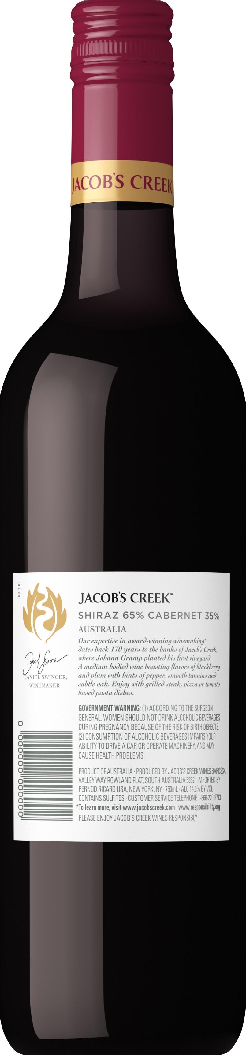 JACOB'S CREEK CLASSIC SHIRAZ CABERNET RED WINE