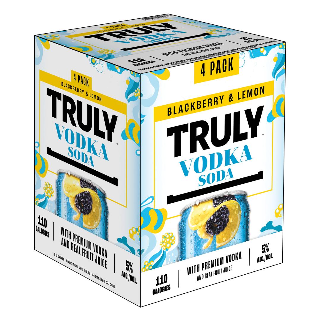 TRULY VODKA SELTZER BLACKBERRY LEMON