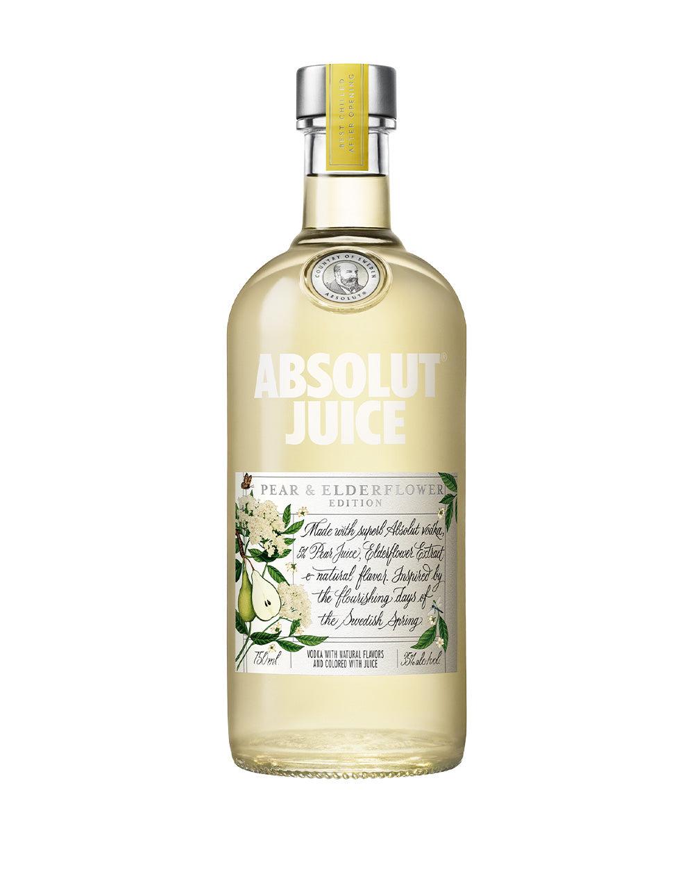 ABSOLUT VODKA JUICE PEAR & ELDERFLOWER EDITION