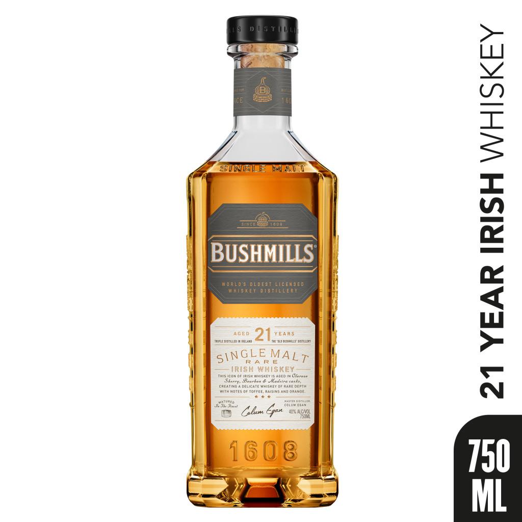 BUSHMILLS® 21-YEAR SINGLE MALT WHISKEY