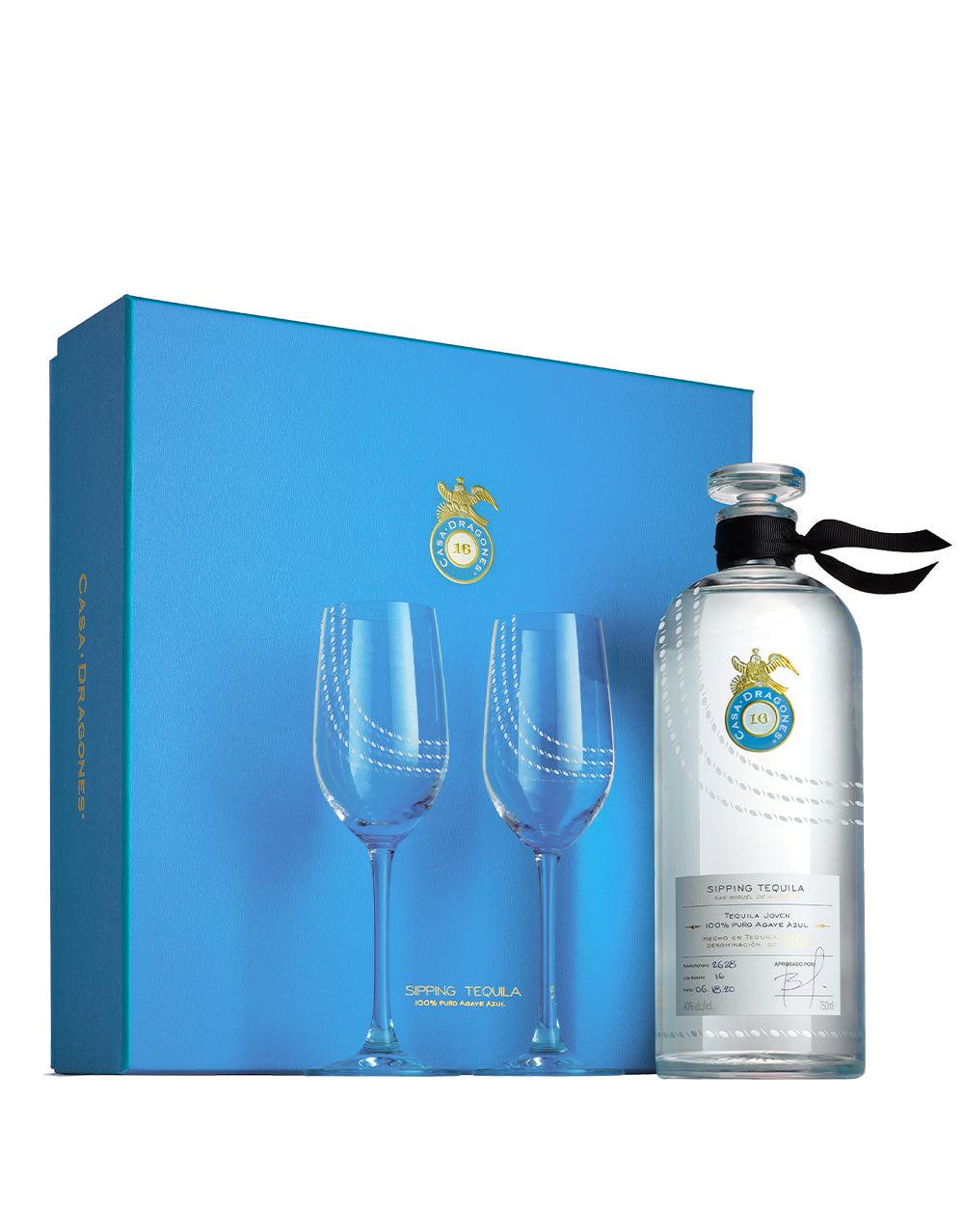 TEQUILA CASA DRAGONES JOVEN GIFT SET