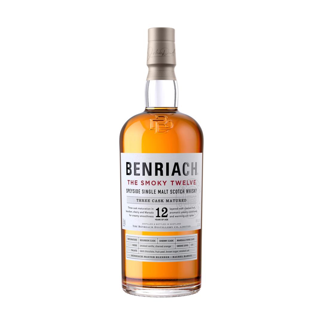 BENRIACH THE SMOKY TWELVE SPEYSIDE SINGLE MALT SCOTCH WHISKY