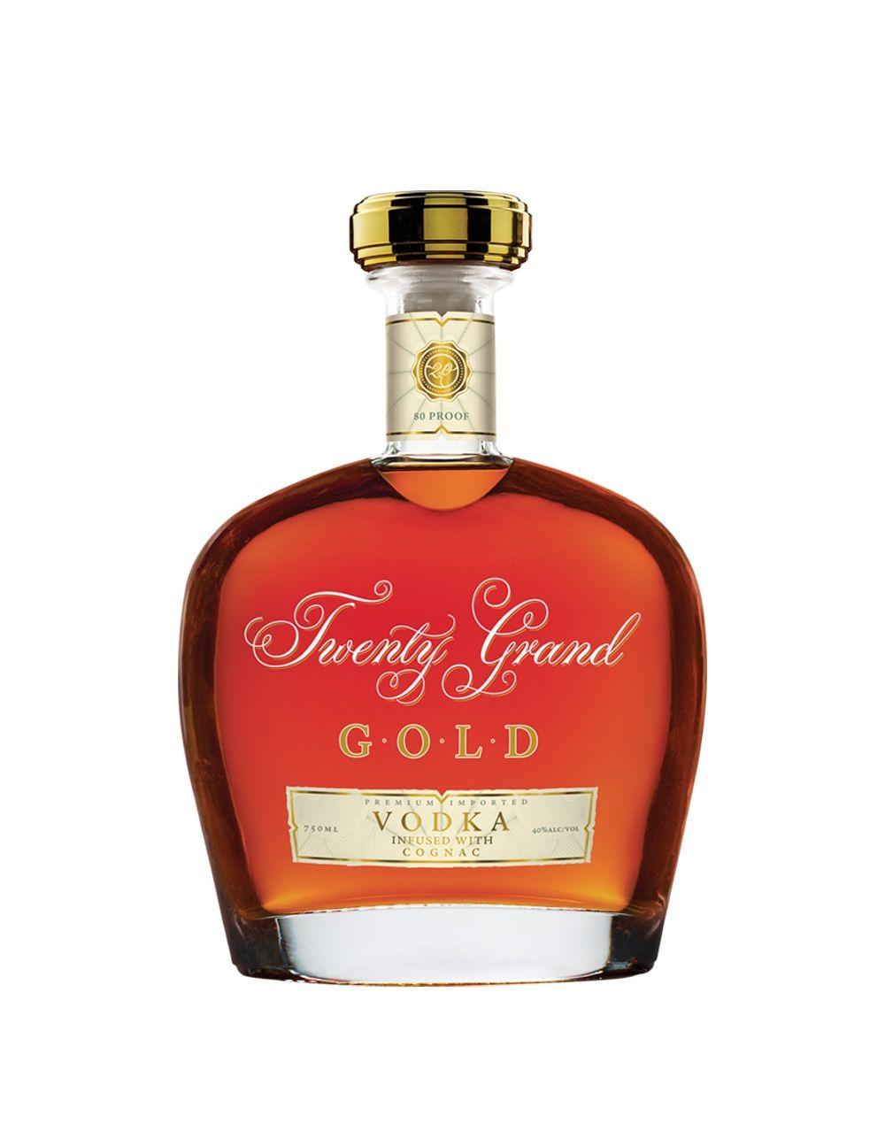 TWENTY GRAND GOLD VODKA INFUSED WITH COGNAC