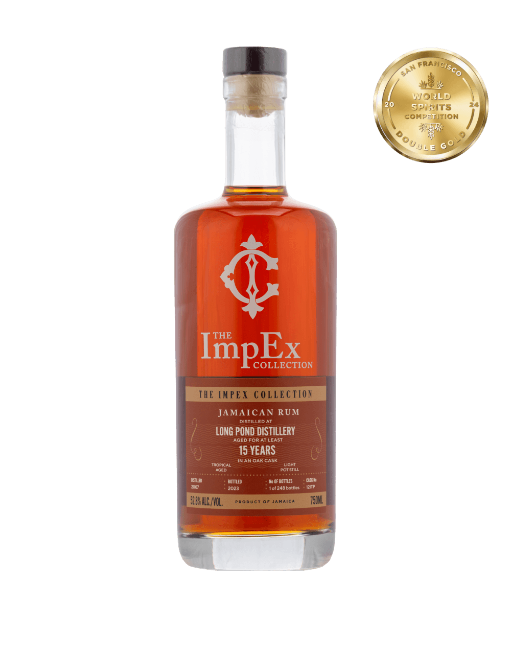 THE IMPEX COLLECTION 2007 15 YEAR OLD LONG POND RUM CASK 12 ITP RUM