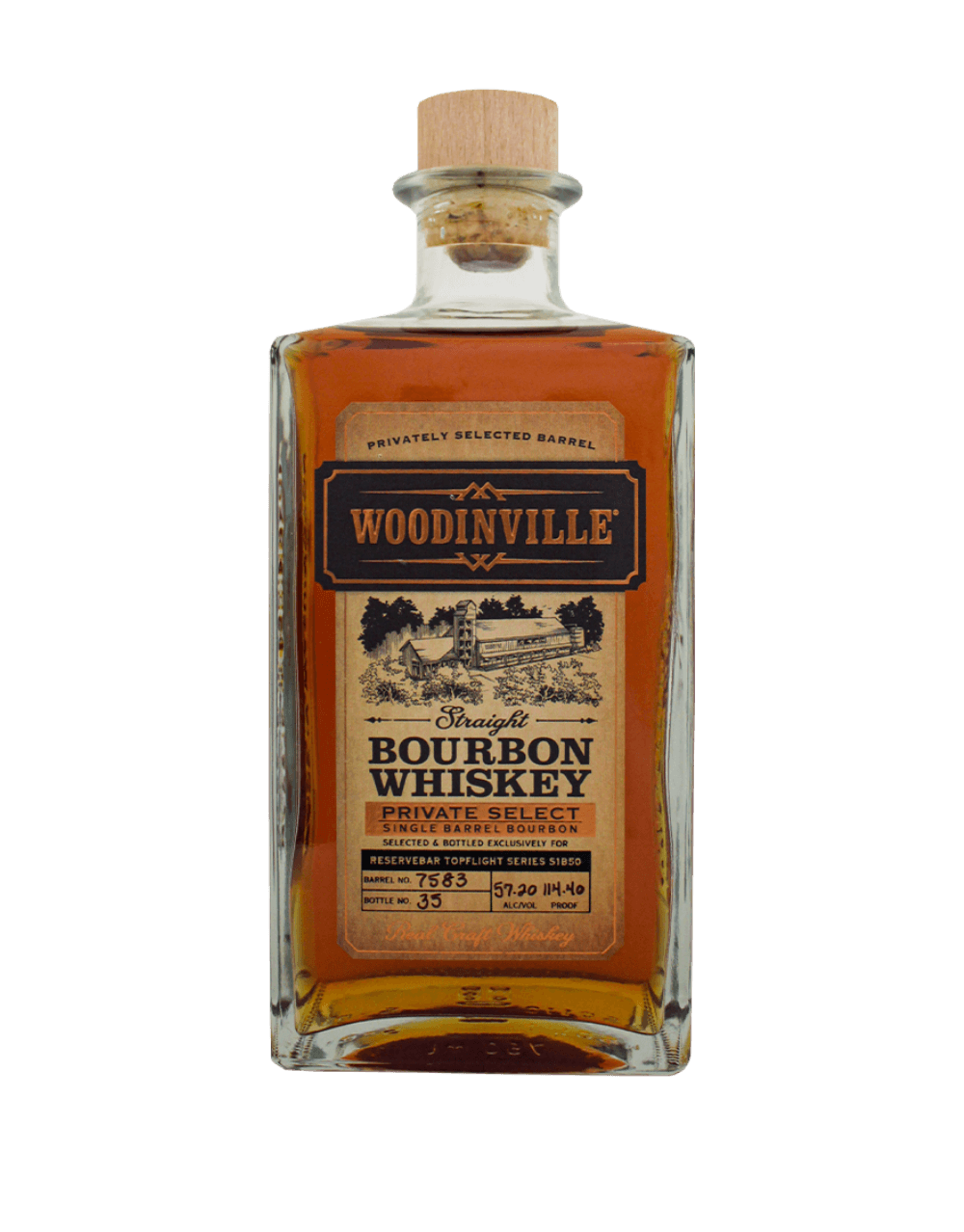 WOODINVILLE PRIVATE SELECT SINGLE BARREL BOURBON S1B50