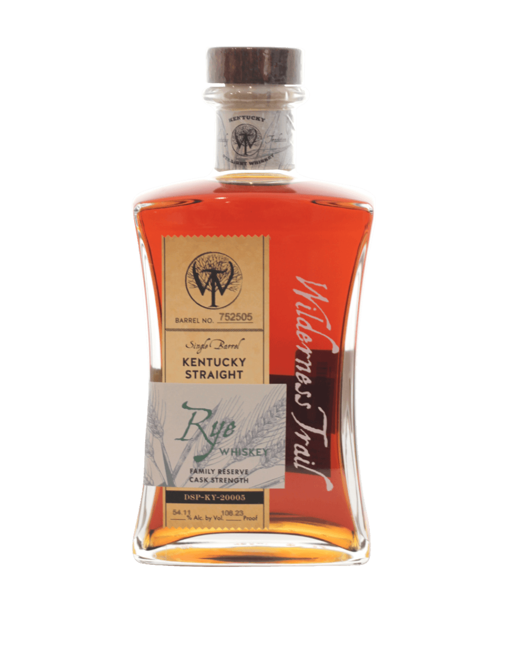 WILDERNESS TRAIL CASK STRENGTH RYE WHISKEY S1B32