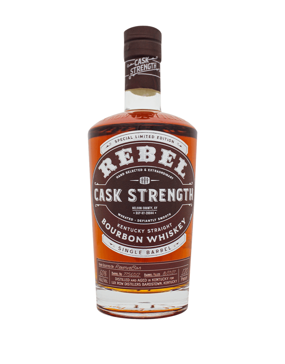 REBEL CASK STRENGTH BOURBON SINGLE BARREL SELECT S1B23