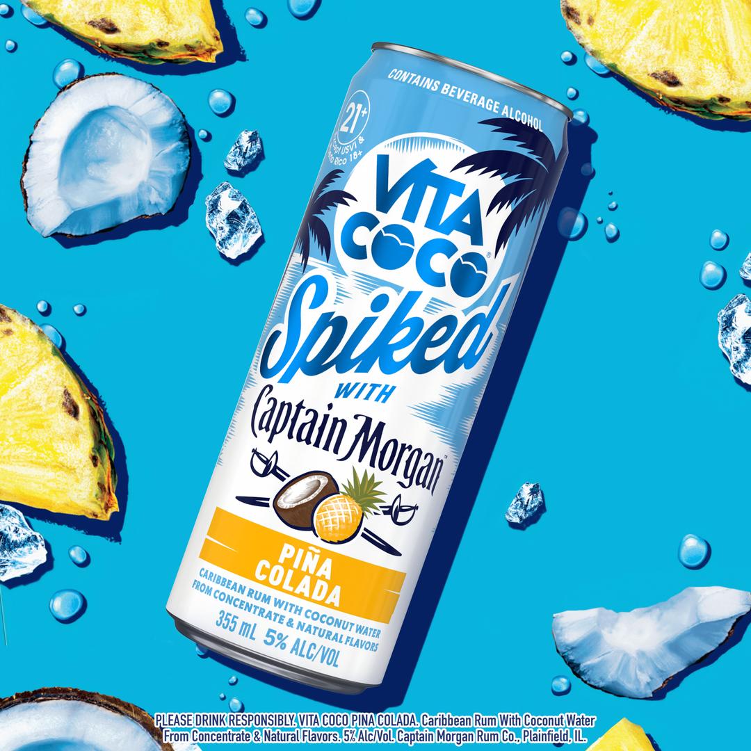 VITA COCO SPIKED WITH CAPTAIN MORGAN PIÑA COLADA