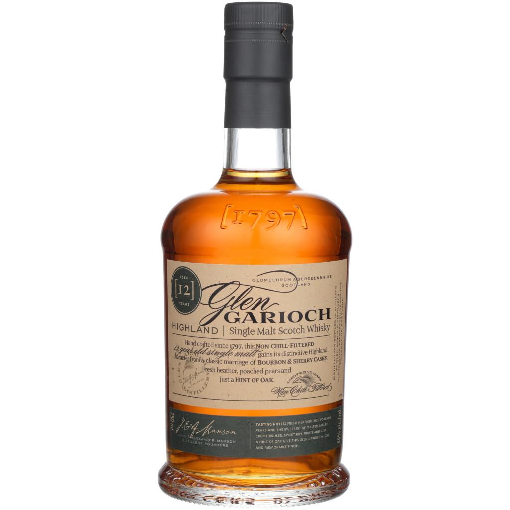 GLEN GARIOCH 12 YEAR HIGHLAND SINGLE MALT SCOTCH WHISKY