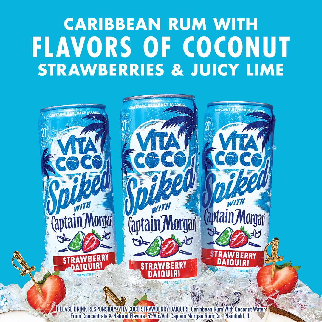 VITA COCO SPIKED WITH CAPTAIN MORGAN STRAWBERRY DAIQUIRI