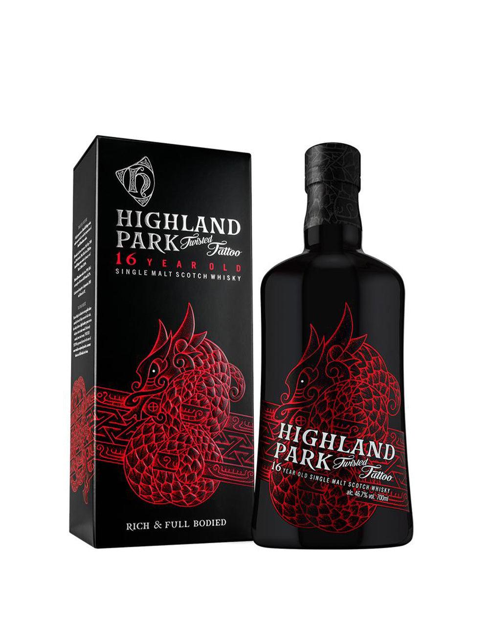 HIGHLAND PARK TWISTED TATTOO 16 YEAR OLD SCOTCH WHISKY