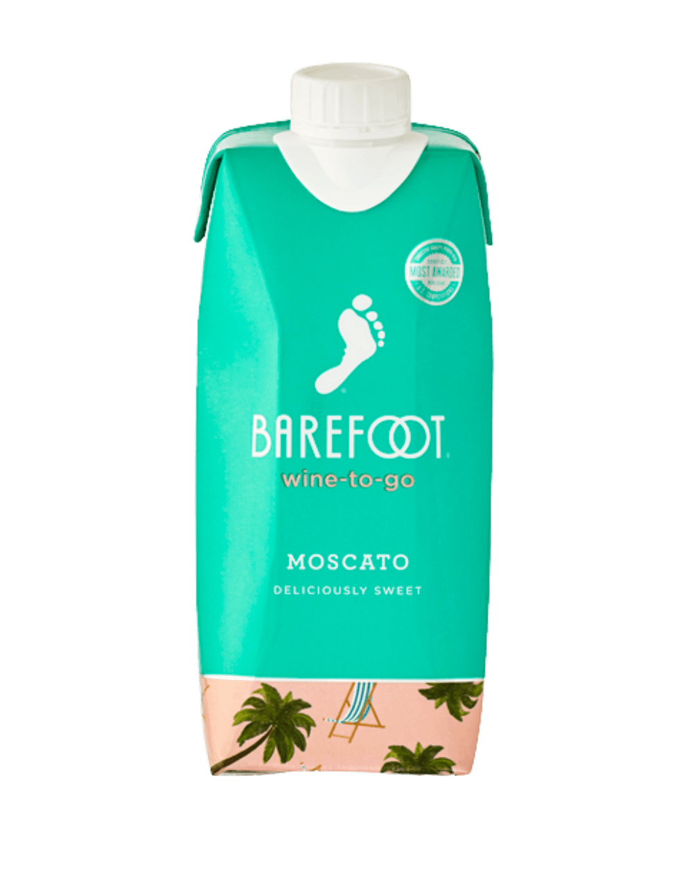 BAREFOOT-TO-GO MOSCATO WHITE WINE TETRA