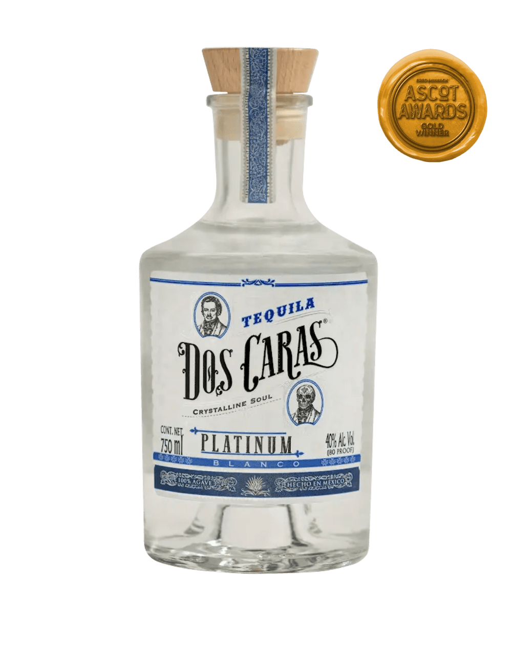 DOS CARAS TEQUILA PLATINUM BLANCO