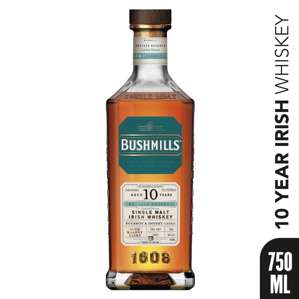 BUSHMILLS® PRIVATE RESERVE LIMITED RELEASE 10 YEAR OLD PLUM BRANDY CASK WHISKEY