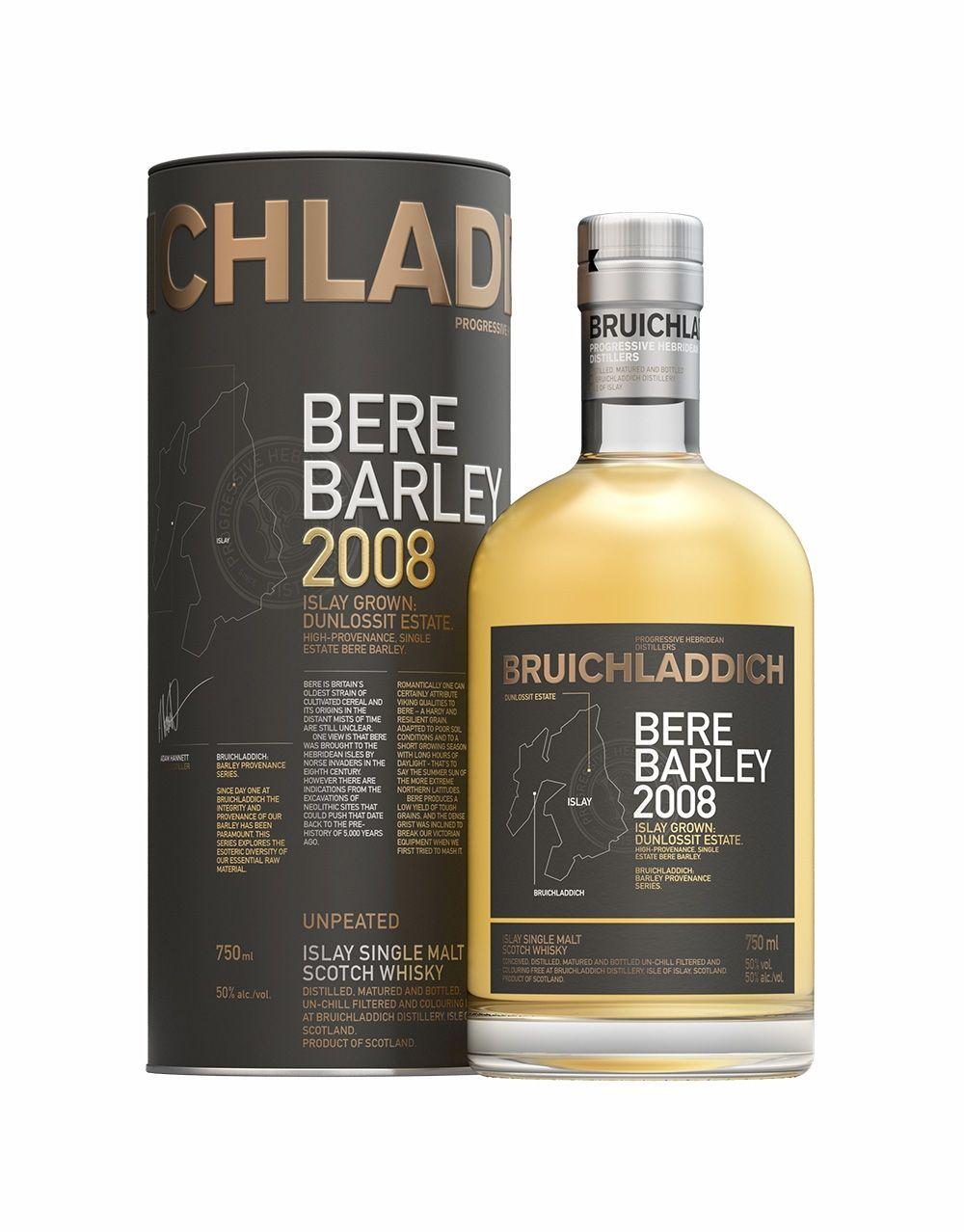 BRUICHLADDICH® BERE BARLEY 2008 SINGLE MALT WHISKEY