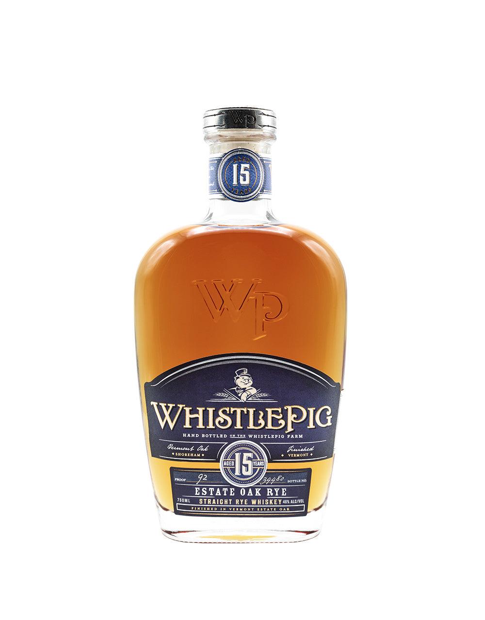 WHISTLEPIG 15 YEAR STRAIGHT RYE WHISKEY