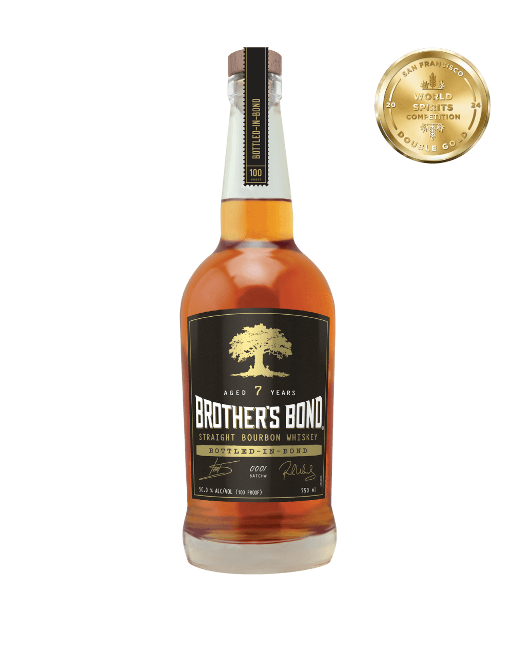 BROTHER'S BOND BOTTLED-IN-BOND STRAIGHT BOURBON WHISKEY