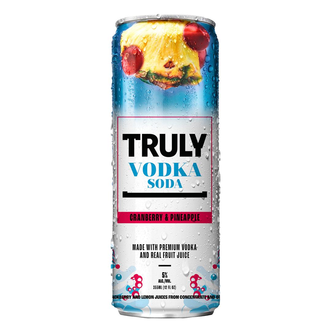 TRULY VODKA SELTZER PINEAPPLE CRANBERRY