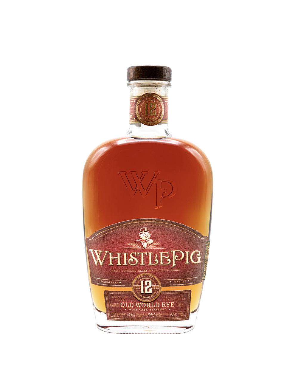 WHISTLEPIG 12 YEAR OLD WORLD CASK RYE WHISKEY