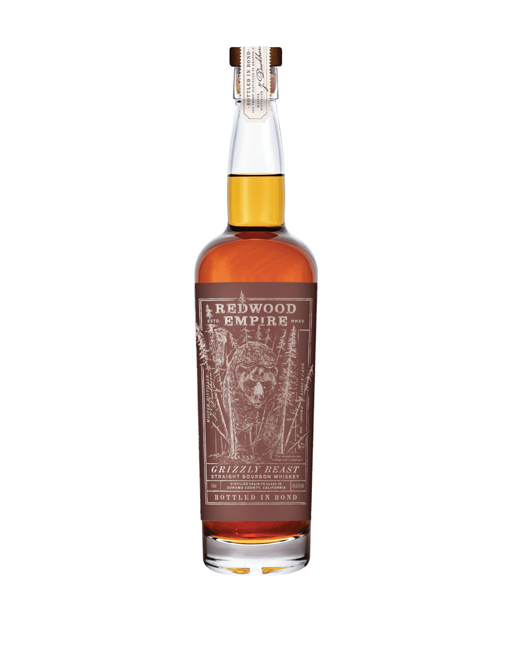 REDWOOD EMPIRE BOTTLE IN BOND GRIZZLY BEAST BOURBON WHISKEY 004