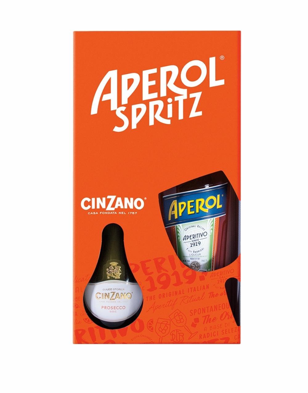 APEROL SPRITZ AND CINZANO SPARKLING WINE PROSECCO