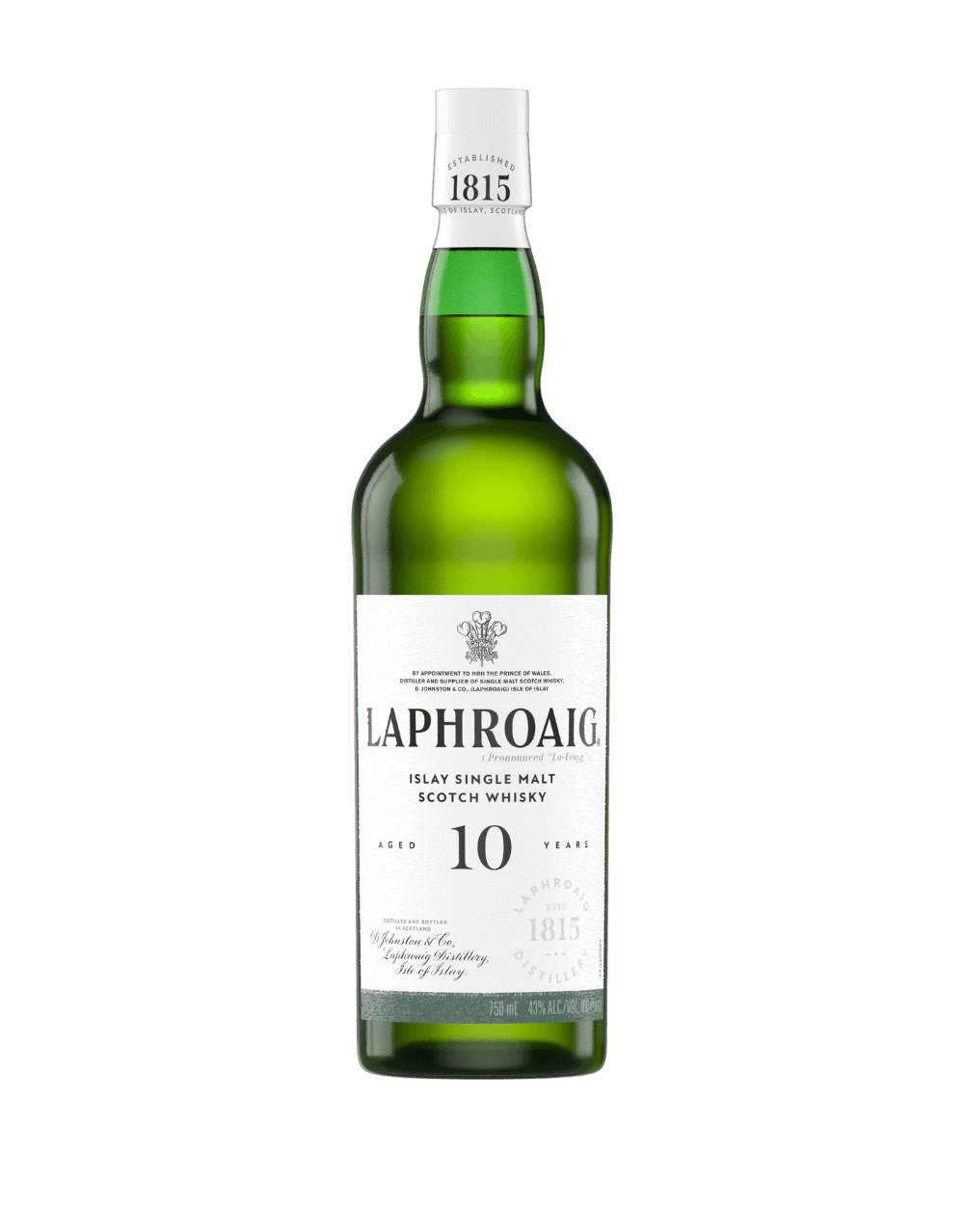 LAPHROAIG 10 YEAR OLD ISLAY SINGLE MALT SCOTCH WHISKY