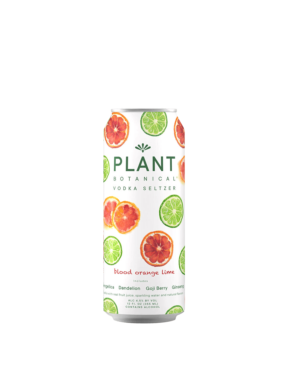 PLANT BOTANICAL BLOOD ORANGE LIME BOTANICAL VODKA SELTZER