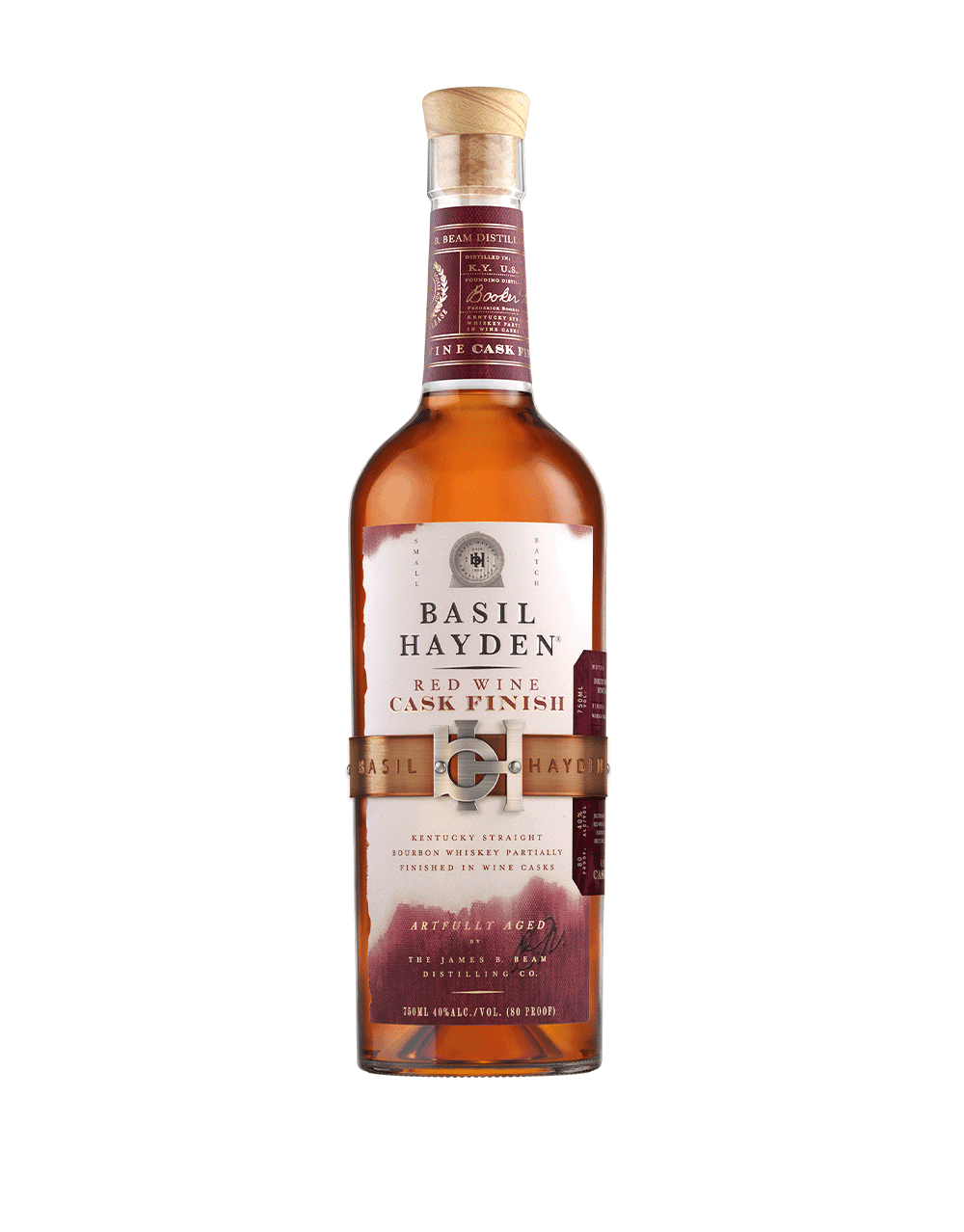 BASIL HAYDEN RED WINE CASK FINISH KENTUCKY STRAIGHT BOURBON WHISKEY