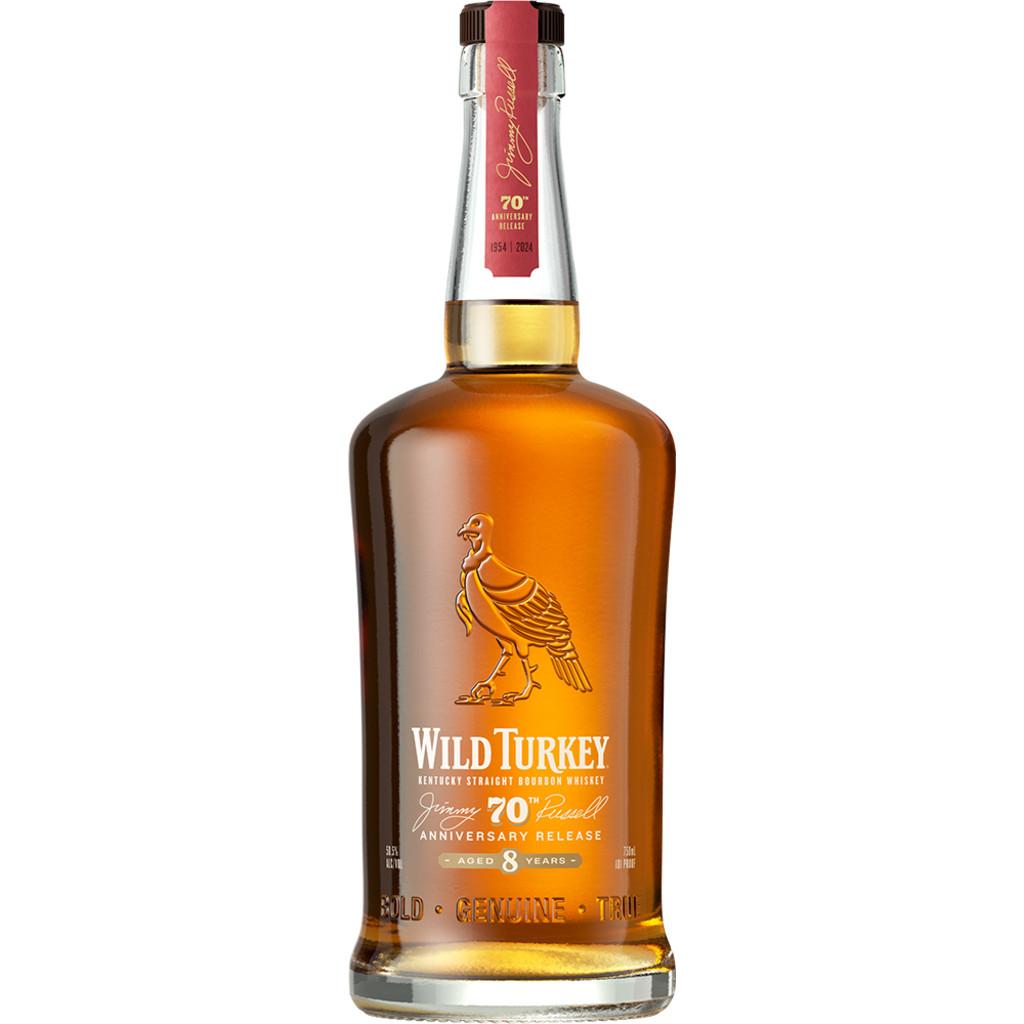 WILD TURKEY JIMMY RUSSELL'S 70TH ANNIVERSARY 8 YEAR OLD BOURBON