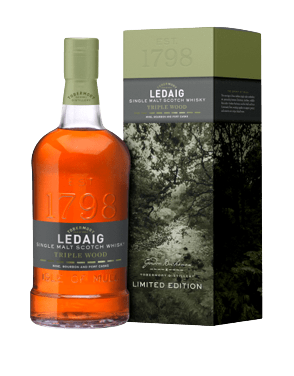 LEDAIG TRIPLE WOOD SINGLE MALT SCOTCH WHISKY