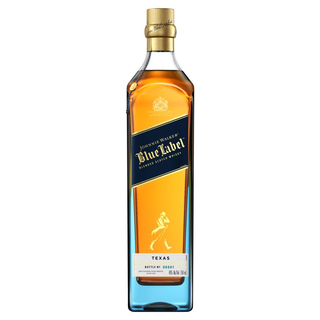 JOHNNIE WALKER BLUE LABEL BLENDED SCOTCH WHISKY, TEXAS EDITION