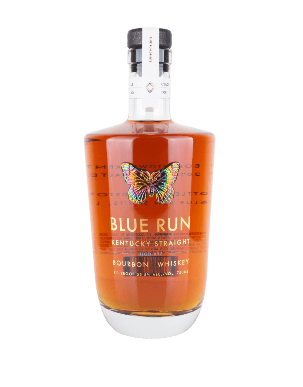 BLUE RUN SPIRITS HIGH RYE BOURBON WHISKEY