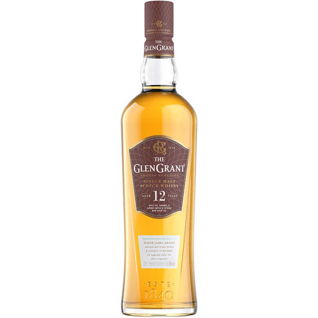 THE GLEN GRANT 12 YEAR OLD SINGLE MALT SCOTCH