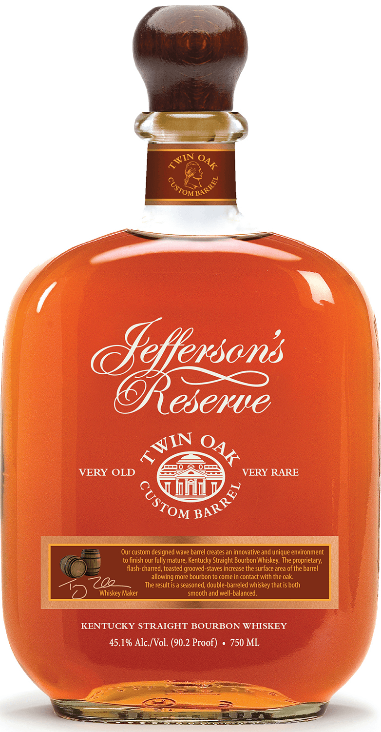 JEFFERSON'S TWIN OAK BOURBON WHISKEY