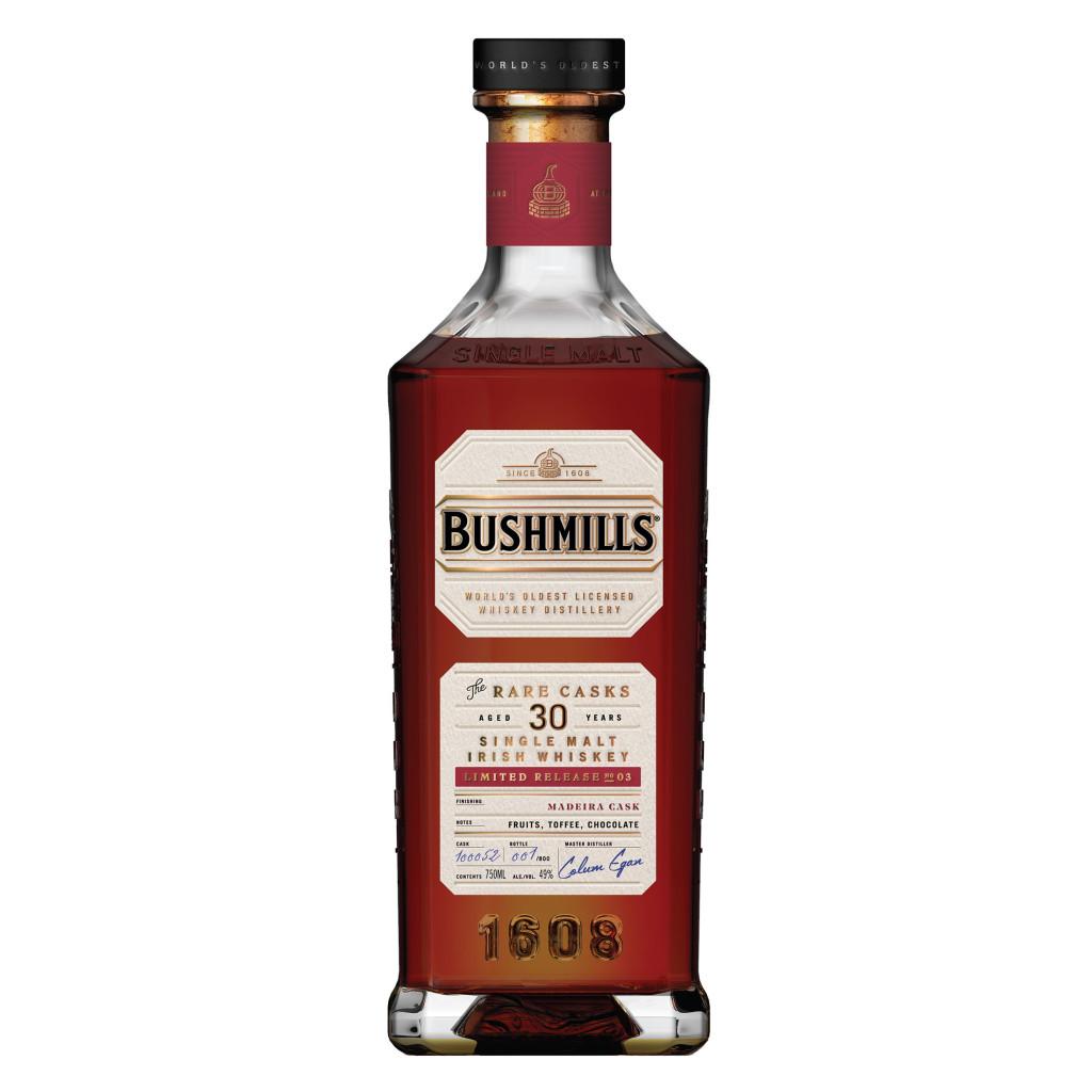 BUSHMILLS RARE CASKS 30 YEAR OLD MADEIRA CASKS NO. 03