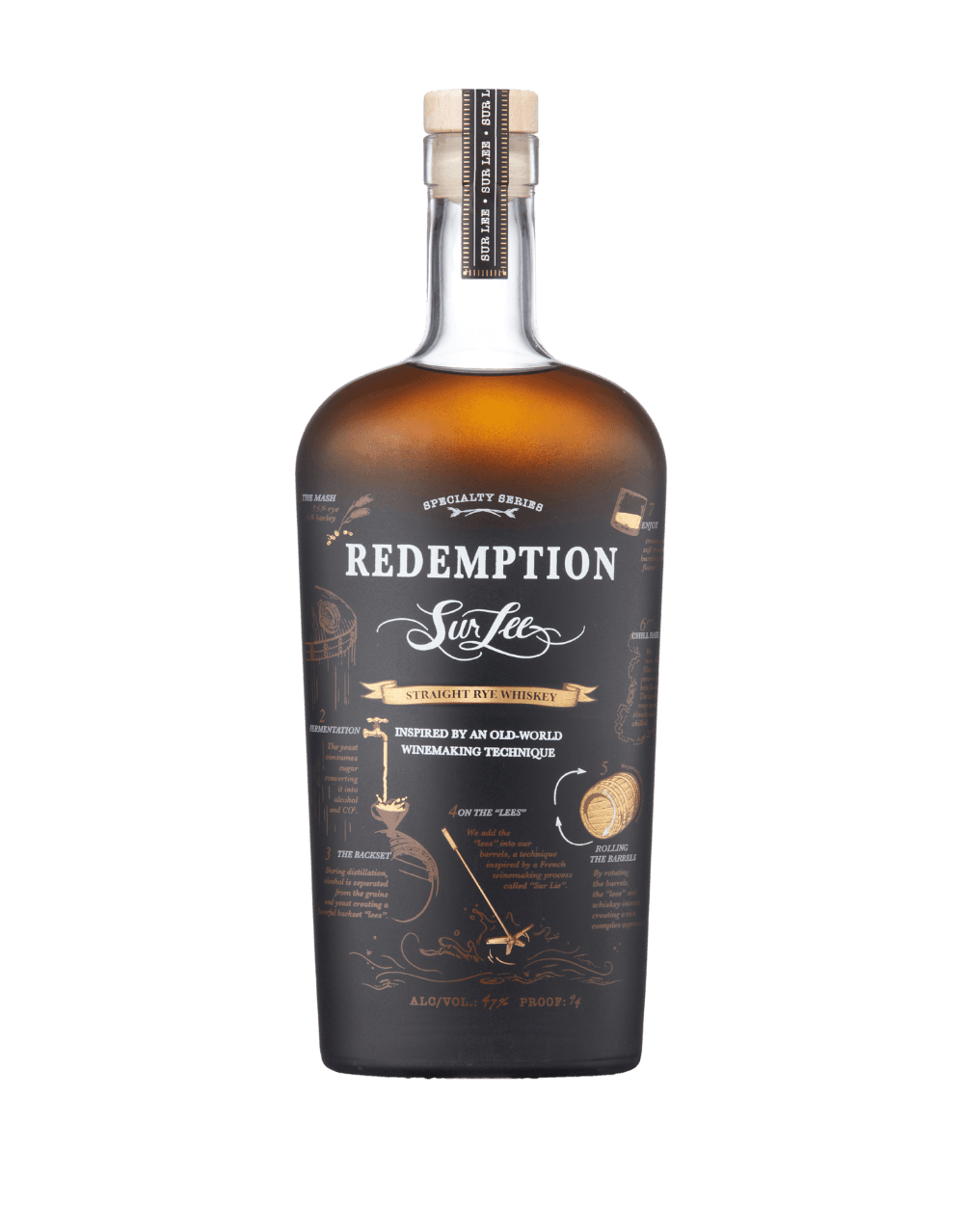 REDEMPTION SUR LEE STRAIGHT RYE WHISKEY