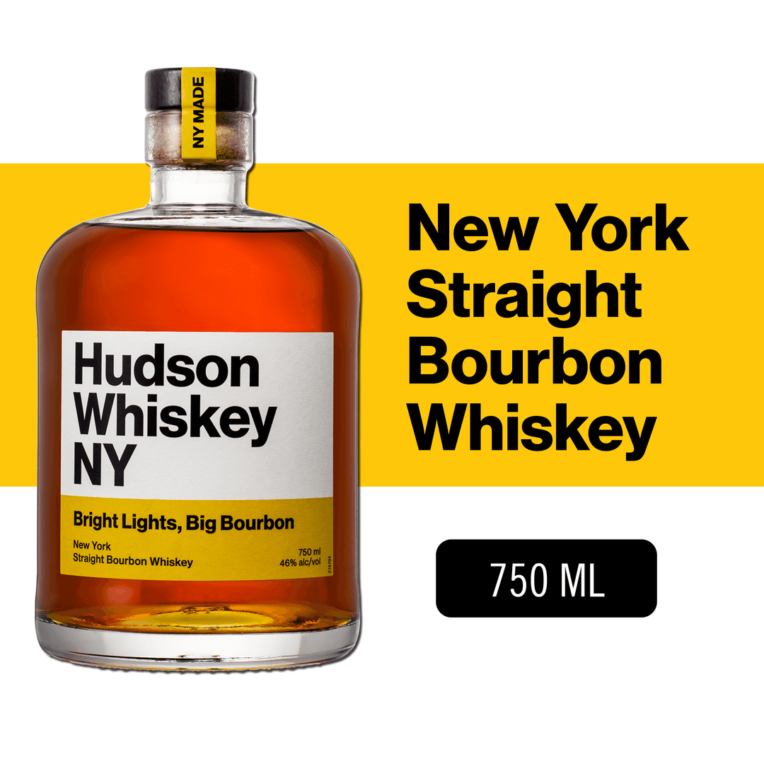 HUDSON NY STRAIGHT BOURBON WHISKEY - BRIGHT LIGHTS, BIG BOURBON