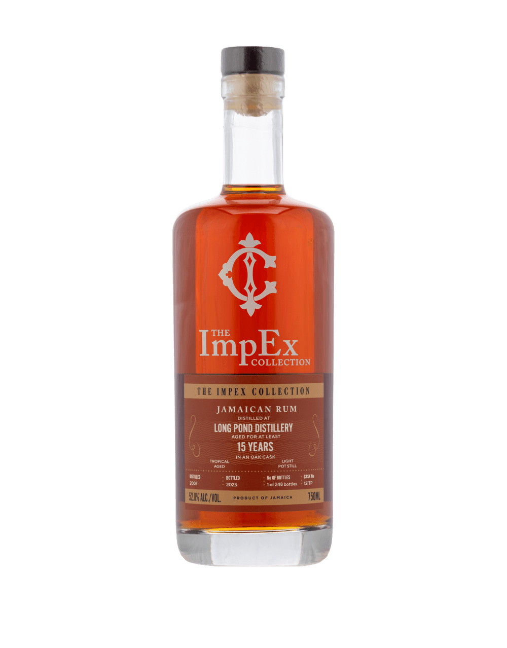 THE IMPEX COLLECTION 2007 15 YEAR OLD LONG POND RUM CASK 12 ITP RUM